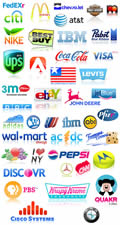 click for larger image :  Corporate World Meet Web2.0 .... Web 2.0 Parodies of Corporate Logos  (270KB)